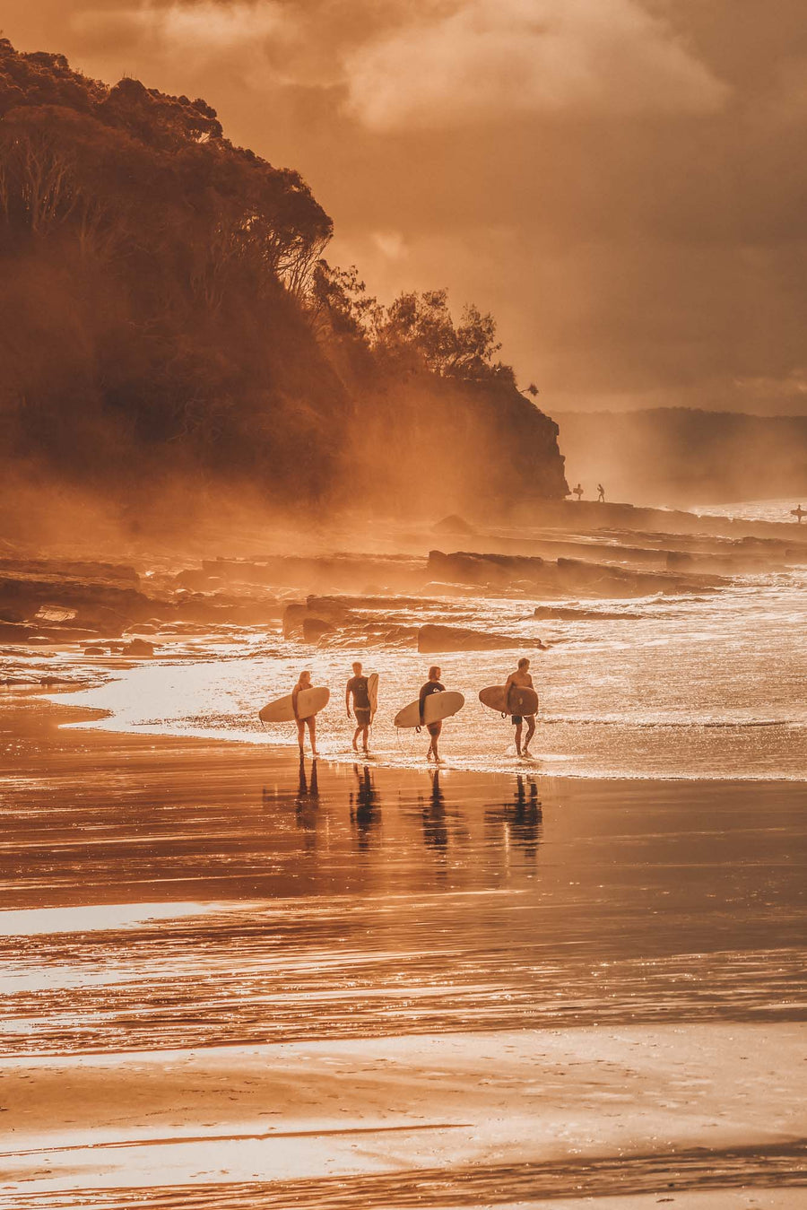 Sunset surfers