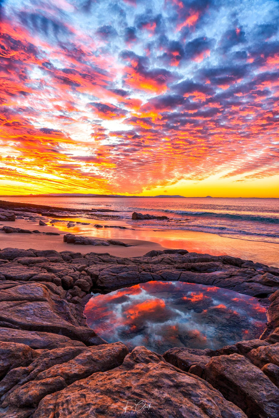 Tea Tree Bay Rockpools Sunset